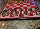 Italfama Staunton Metal Chess Set, Solid Brass and Nickel 4