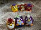 1998 Furby Figures and keychains lot 6 pcs