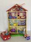 Peppa Pig Lights And Sounds Family House Playset Complete W/ Xmas Tree & Extras
