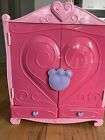 Build A Bear Armoire Closet Wardrobe Pink and Purple With 2 Drawers
