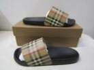 Burberry Men's US 12/UK 11 Vintage Check Pool Slide Sandals Archive Beige 12802