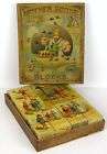 1894 BOXED SET OF MOTHER GOOSE PUZZLE BLOCKS By McLOUGHLIN BROTHERS COMPLETE