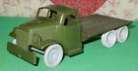 Vintage 1950's Marx US Army Mobile Set 60mm Hard Plastic Truck for Parts/Display