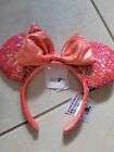 Disney Parks Minnie Mouse Ariel Coral Sequined Ear Headband NWT