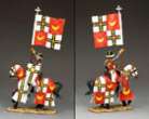 KING & COUNTRY MEDIEVAL KNIGHTS & SARACENS MK208 TRUTONIC FLAG BEARER