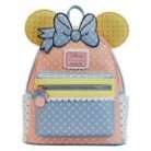 Loungefly Disney Minnie Mouse Pastel Polka Dot Figural Mini Backpack New & Wrap