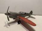 Vintage Hubley Die Cast  P-40 Warhawk Single Prop Red/Silver Toy Airplane