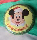 Vintage  Disney MICKEY MOUSE Santa Merry Christmas  Candy Tin England