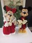 Lot Vintage Disney Christmas  Mickey & Minnie Mouse Telco Motion-ette Animated 
