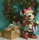 Disney Traditions Jim Shore Minnie Mouse Santa Greeter Christmas Ornament 17Inch
