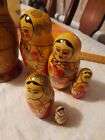 Russian Doll Hand made in Russia 6 pieces vintage easy to part for children 