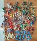 LOT 200+ Vintage PLASTIC TOY SOLDIERS Cowboys Indians Knights CRESCENT LONE STAR