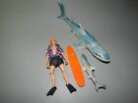 // MEGO / VINTAGE ACTION JACKSON // FIRST ISSUE FIGURE // WITH SHARKS