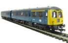31-535 Bachman OO Gauge Class 105 2 Car DMU BR Blue Yellow Ends (Power Twin) NEW