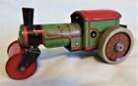 Wells Brimtoy 1950's Clockwork Miniature Steamroller in Exc Cndtn & Working