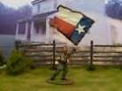 ACW Civil war  rare Britains Reb Texas Lone Star Flag metal 54mm fits Conte