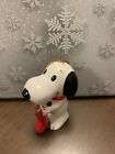 Vintage 1958 SNOOPY with Stocking Ceramic Christmas Ornament UFS Peanuts Japan