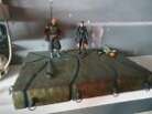 Star Wars Black  series Book Of Boba Fett and home made throne platform 