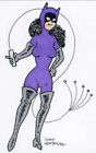 Fred Hembeck Sketch Card: Catwoman, Batman gal pal (DC)