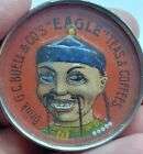 Outstanding/RARE Dexterity Puzzle W/ high Relief TIN Chinese Man- EAGLE TEAS