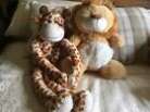 Two Large Keel plushies A Giraffe 23ins And A Lion17ins New With Tags.