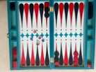 Jonathan Adler Lacquer Backgammon Set - Blue and Red