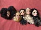 Five Barbie HEADS ONLY for OOAK Etc