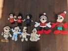 Vintage Collectible Mickey & Minnie Bean Bag Stuffed Toy Lot