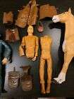 1960’s Marx Johnny West and Captain Maddox Action Figures, Horse, & Accessories 