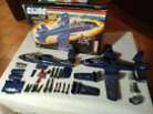Gi Joe Cobra Ground Attack Jet Rattler Plane + BOX FR  1984 Vintage  Ferrailleur