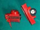 VINTAGE TRU-SCALE PRESSED STEEL TRAILER AND THREASHER FOR PARTS