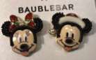 Disney Baublebar Mickey And Minnie Mouse Christmas Earrings NEW with Goft Box