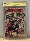 Avengers 4 Signed by Stan Lee! 1st SA Appearance of Captain America CBCS 3.5 CGC