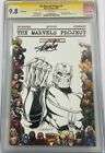 Marvel Project #1 Avengers Thanos OA Sketch Autograph Signed Stan Lee CGC 9.8 SS