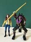 TMNT Playmates Spin Action Donatello  & April O Neil Figures 2014