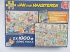 Jumbo 2 x 1000 piece jigsaw Jan Van Haasteren New Year Party & Santa's Factory