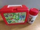 PLASTIC LUNCHBOX WITH THERMOS ROCKY AND BULLWINKLE