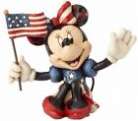 Jim Shore Disney Mini Patriotic Minnie Mouse with USA Flag Figurine 4056744 New